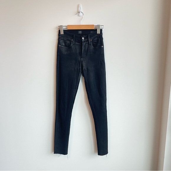 Citizens of Humanity Rocket High Rise Skinny Jeans Black Size 24 - Picture 3 of 13